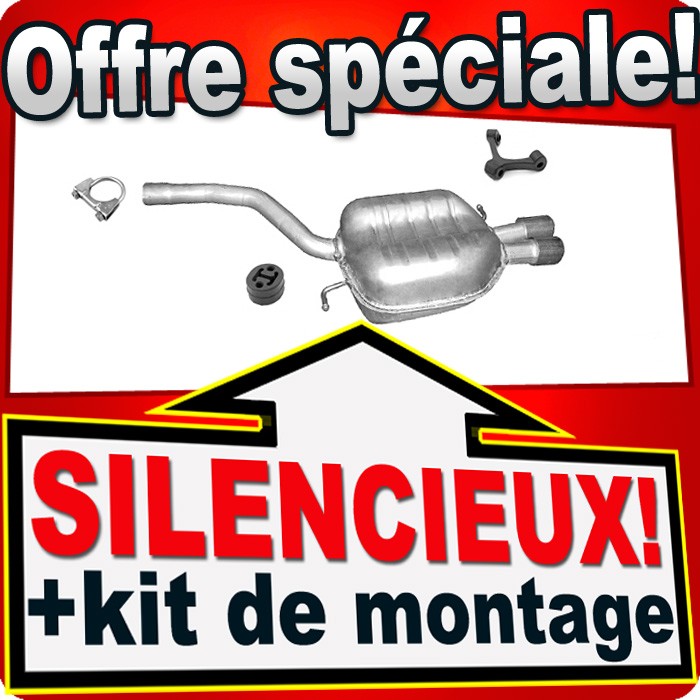 Silencieux arrière Passat B6 élimine le bruit échappement VW CC 2.0 TD 2005-2010