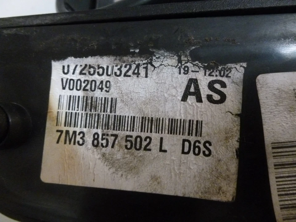 Specchio retrovisore esterno destro elettrico originale VW Sharan 7M3 verde 7M3857502L D6S - Immagine 4 di 4