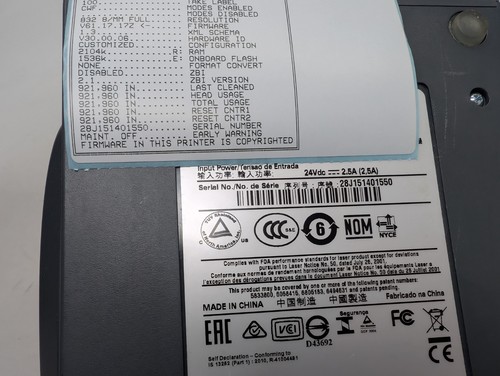 Zebra GK420d 4x6 Thermal Label Printer in grey - fully working - Afbeelding 6 van 6