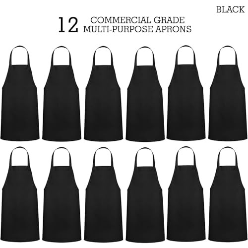  12 Pack Professional Chef Apron – Grilling Aprons for Men, Chef - 12 Pack