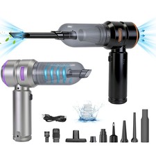 4In1 Cordless Compressed Air Duster Blower Vacuum Cleaner for Car Office Home