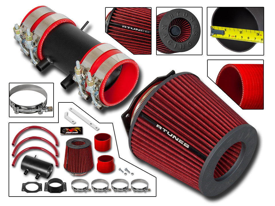 Rtunes V2 Pour 1999-2004 Xterra Frontier 3.3L V6 RAM Air Admission Kit + Filtre