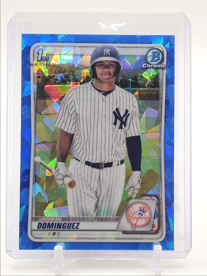 JASSON DOMINGUEZ 2020 BOWMAN CHROME 1ST SAPPHIRE REFRACTOR Q0044