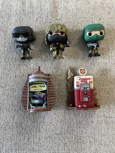 Funko Pops Lot Of 5 COD All Ghillied Up Pack Punch Jug Ghost Riley Call Of Duty
