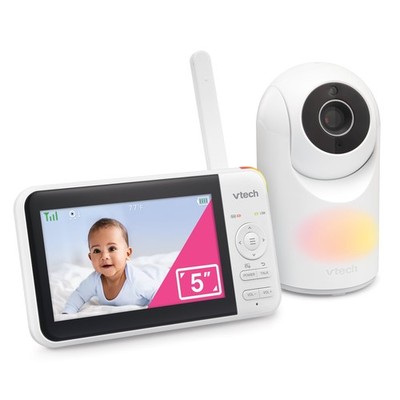 VTech 5 inch Digital Video Baby Monitor with Pan and Tilt and Night Light