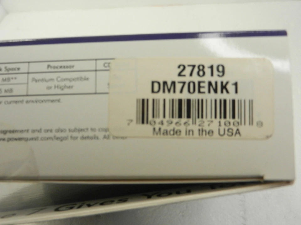 Power Quest ® Drive Image ® 7.0 - ¡Nuevo CAJA AL POR MENOR ABIERTA! ! ! Foto 3 de 3