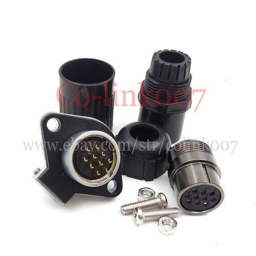 Conectores impermeables IP67,10 pines, enchufe de alimentación automático de aviación eléctrica industrial 5A - Imagen 6 de 7