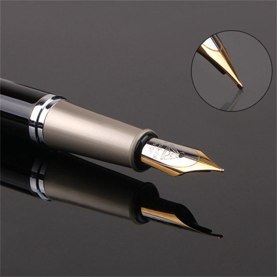 Smooth Writing Metal Fountain Pen Calligraphy Ink Pens School Supplies