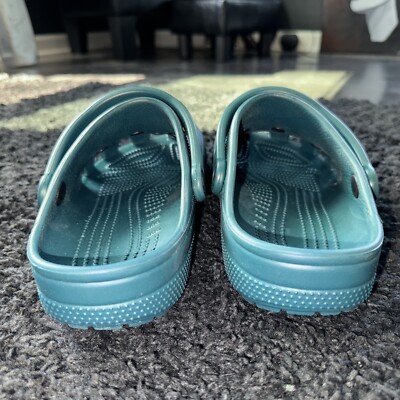 CLASSIC CROCS CLOGS - Women's, Hunter Green, Size 10 With