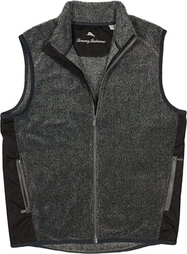 NWT Tommy Bahama Men’s SZ M Cascade Cozy Vest Coal MSRP $118+ - Picture 2 of 2