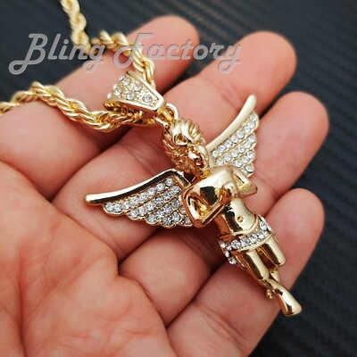Hip Hop Iced Baby Angel Pendant 5mm 30
