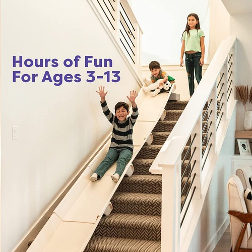 Stairslide Original Stair Mounted Kids Indoor Slide 4-Pack for 9 to 12 Stairs - Picture 3 of 10