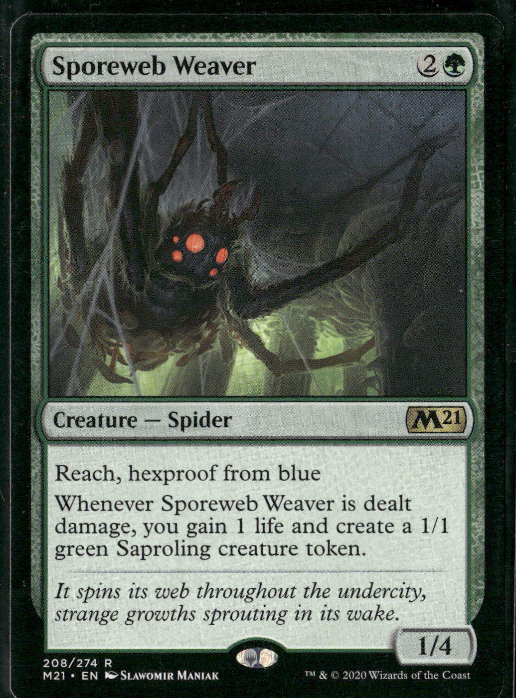 Sporeweb Weaver Prerelease Cards #208 Magic The Gathering MTG