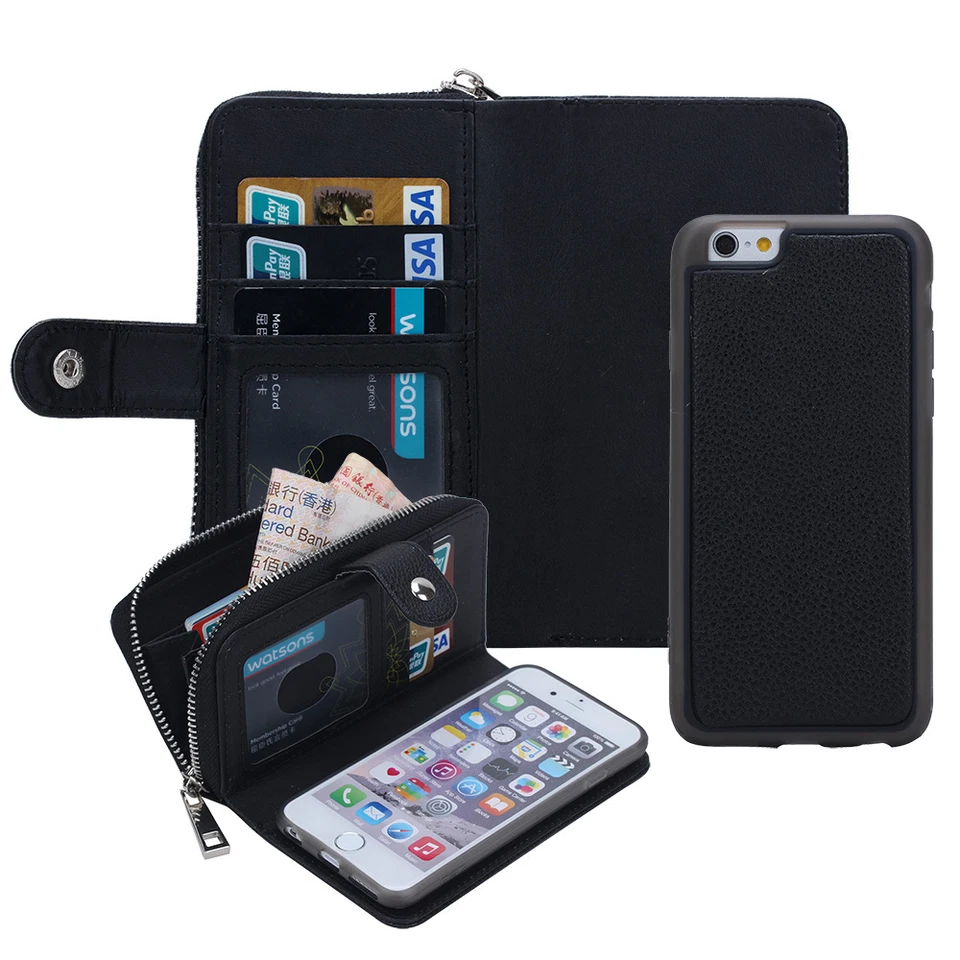 Zipper Wallet Purse Crossbody Case For iPhone X / XR / XS / XS Max - Image 2 of 4