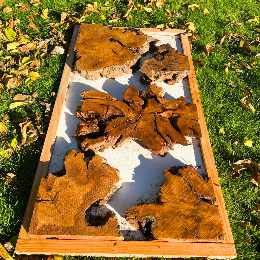 Create An Amazing Live Edge Resin Table With These Olive Wood Burl Pieces