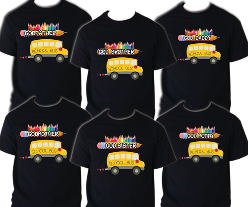 School Bus T shirt Captain Sailing Family Birthday Matching Party Celebration - Picture 6 of 9