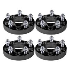 ACCELATEC Hub-Centric Wheel Spacers 25mm Black Set of 4 Mustang 2015-2025