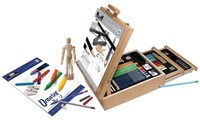 Royal Langnickel 124-piece Sketching And Drawing Easel Artist Set Royal Langnickel 124-piece Sketching And Drawing Easel Artist Set