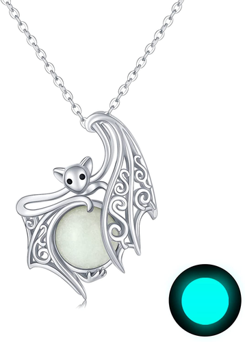 Bat Necklace 925 Sterling Silver 