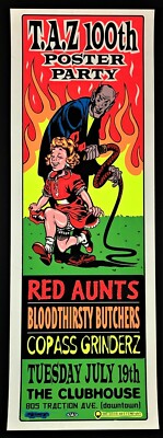 Red Aunts POSTER Bloodthirsty Butchers Copass Grinderz