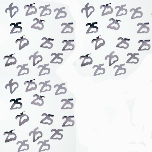 Confetti Number 25 Silver - 2 Pchs or 1/2 lbs - FREE SHIP (7250) - Picture 14 of 14