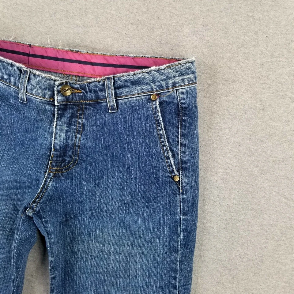 Pantalones Cortos Capri Retro Años 90 HECHOS EN EE. UU. Talla 8 Vintage Jelessy Jeans Foto 3 de 4