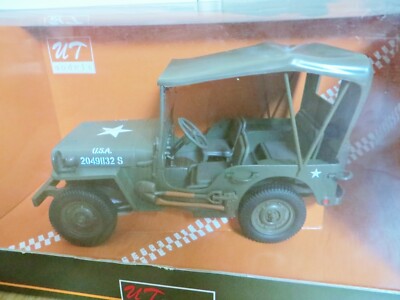 1:18 Ut Models JEEP WILLYS TINTIN 4 adet figürü ile birlikte at