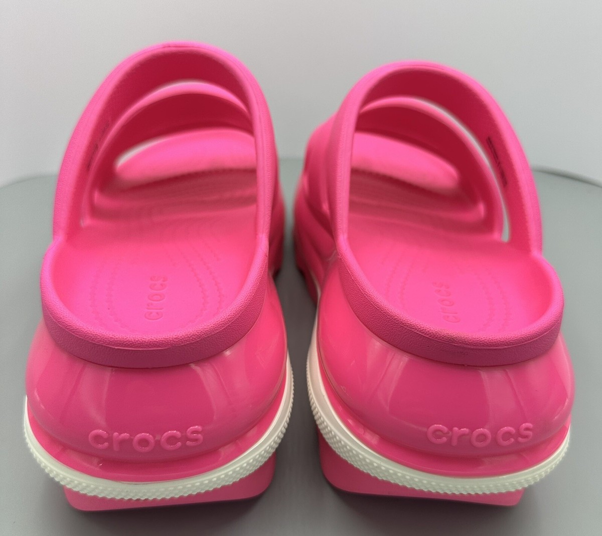 Crocs WOMEN'S MEGA CRUSH TRIPLE STRAP Pink Crush Size 5M Or