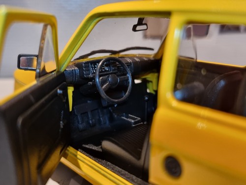 Fiat 126 Giallo 1972 Scala G Welly NEX 1:24 1:21 Dettaglio Diefuso Modello Auto 24066 - Foto 2 di 10