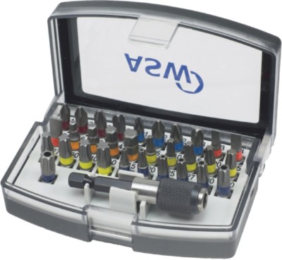 ASW Bitbox Bitset Bitsortiment 32-teilig mit Magnethalter, Farbcodierung #13S70