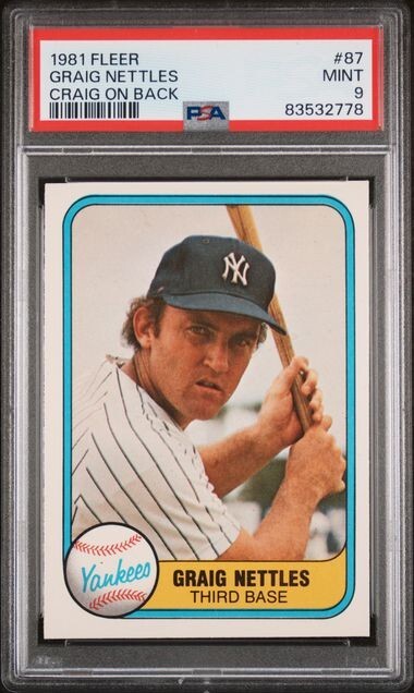 1981 Fleer Graig 