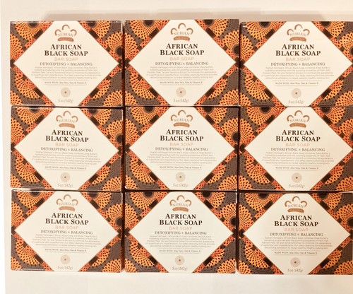 Nubian Heritage-(8- Pk) African Black Soap - Shea Butter 5oz Bars - 第 1/9 張圖片
