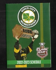 2022-23 Sioux City Musketeers Pocket Schedule Sioux City Medicare USHL
