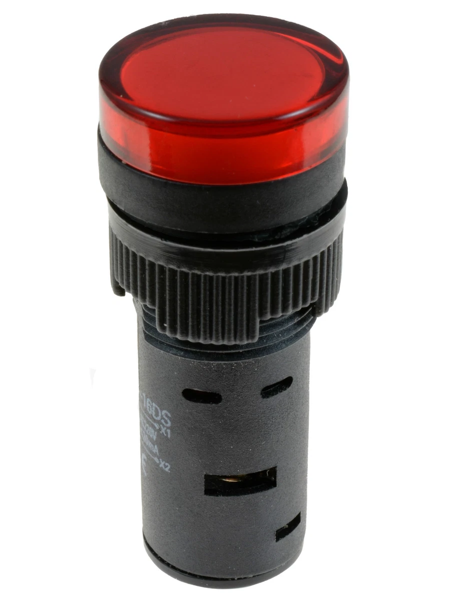 Pilot Light LED 16mm Indicator Warning Lamp Panel Mounting 220V eBay