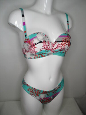 SIMONE PERELE Bikini Set  GLORIA  1BHB31 Türkis maritimes Design (B8)