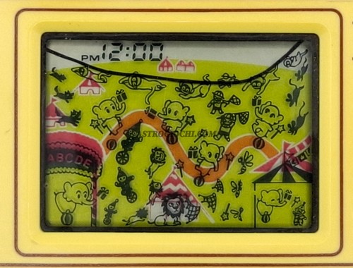 Q Q CIRCUS LCD HANDHEALD ELECTRONIC GAME WATCH VINTAGE 80 JAPAN - Picture 3 of 7