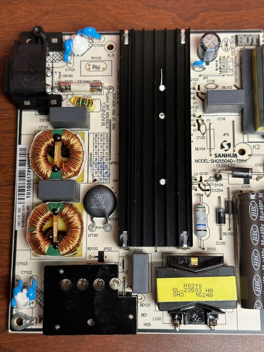 TCL 55US5800 55US57 Power Supply Board (SHG5504D01-101H) 81-PBE055