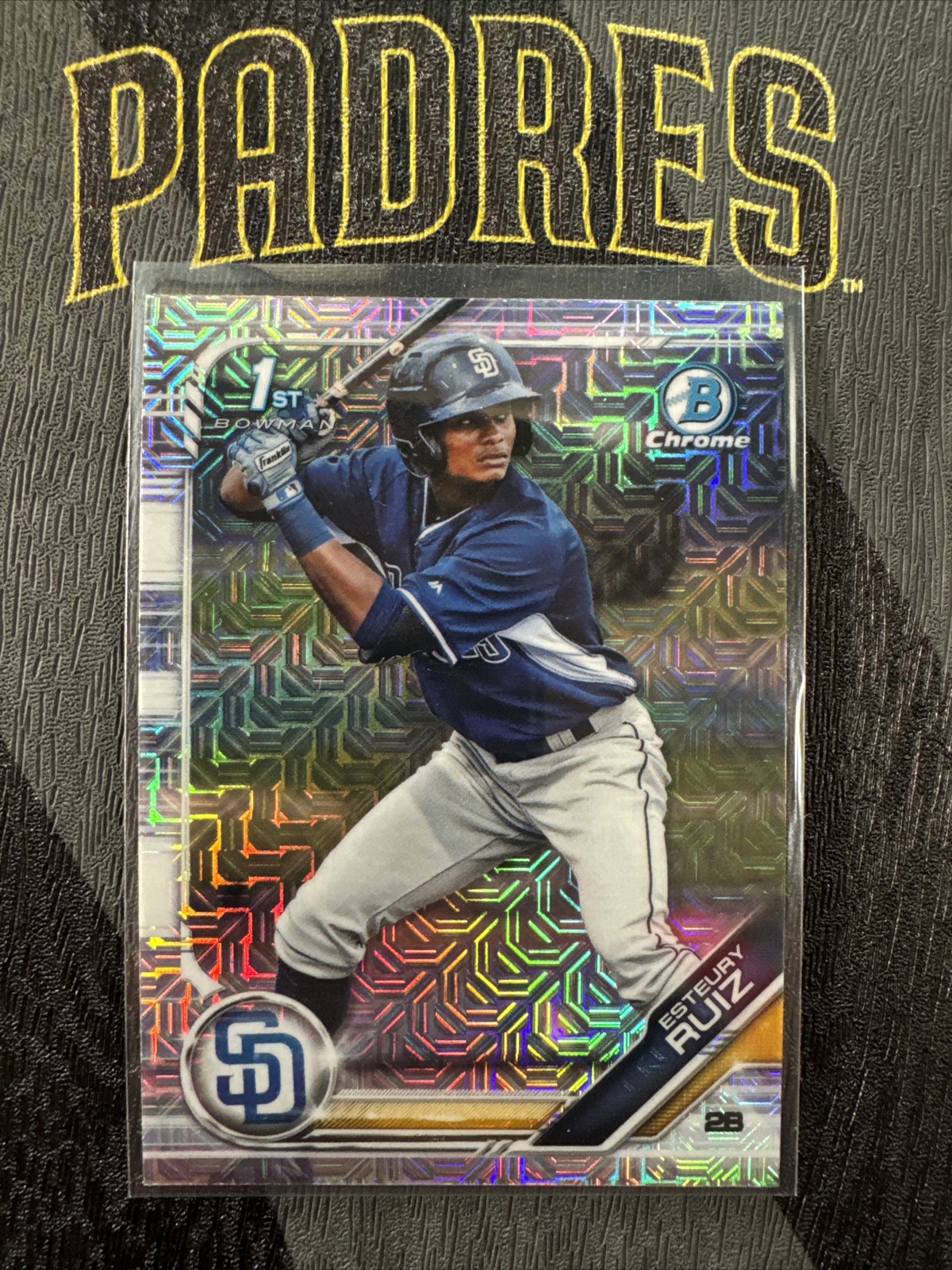 Esteury Ruiz 2019 Bowman Chrome Prospects Mega Mojo Refractor #BCP-89 Marlins