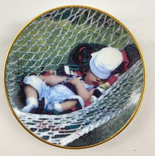 Vintage 1990's Rob Anders -"Moments of Wonder" Miniature Art Plates- 3 1/8" - Picture 11 of 17