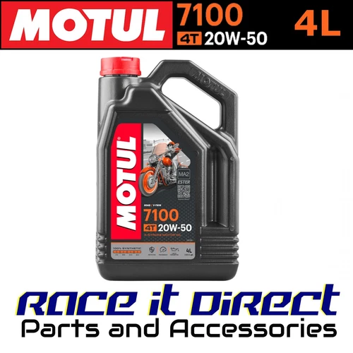 Motul 7100 4T 20W-50 Motorcycle Engine Oil Fully Synthetic 20W50 4 Litres 4L