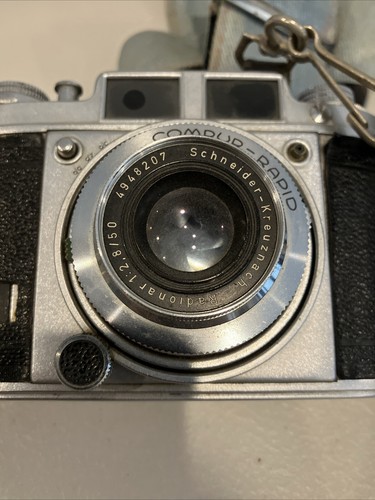 Balda Super Baldina Rangefinder Camera 50mm f2.8 Schneider Lens Germany + Flash - Picture 11 of 12