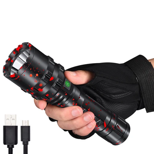 20W hohe Leistung P50 LED Taschenlampe Outdoor Wandern Camping Arbeit Fackel - Bild 4 von 16