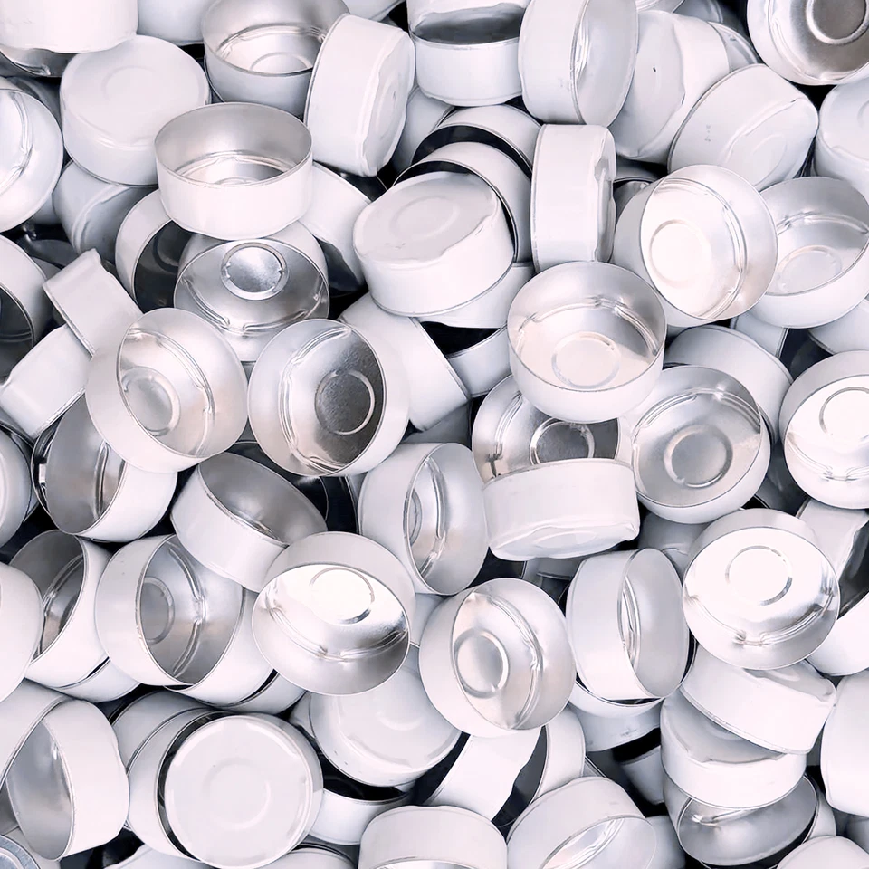 NKLAUS 50-2000 Stk Teelichthüllen Weiß Teelichter 37,5mm X 16mm Aluminium Teelichtdose