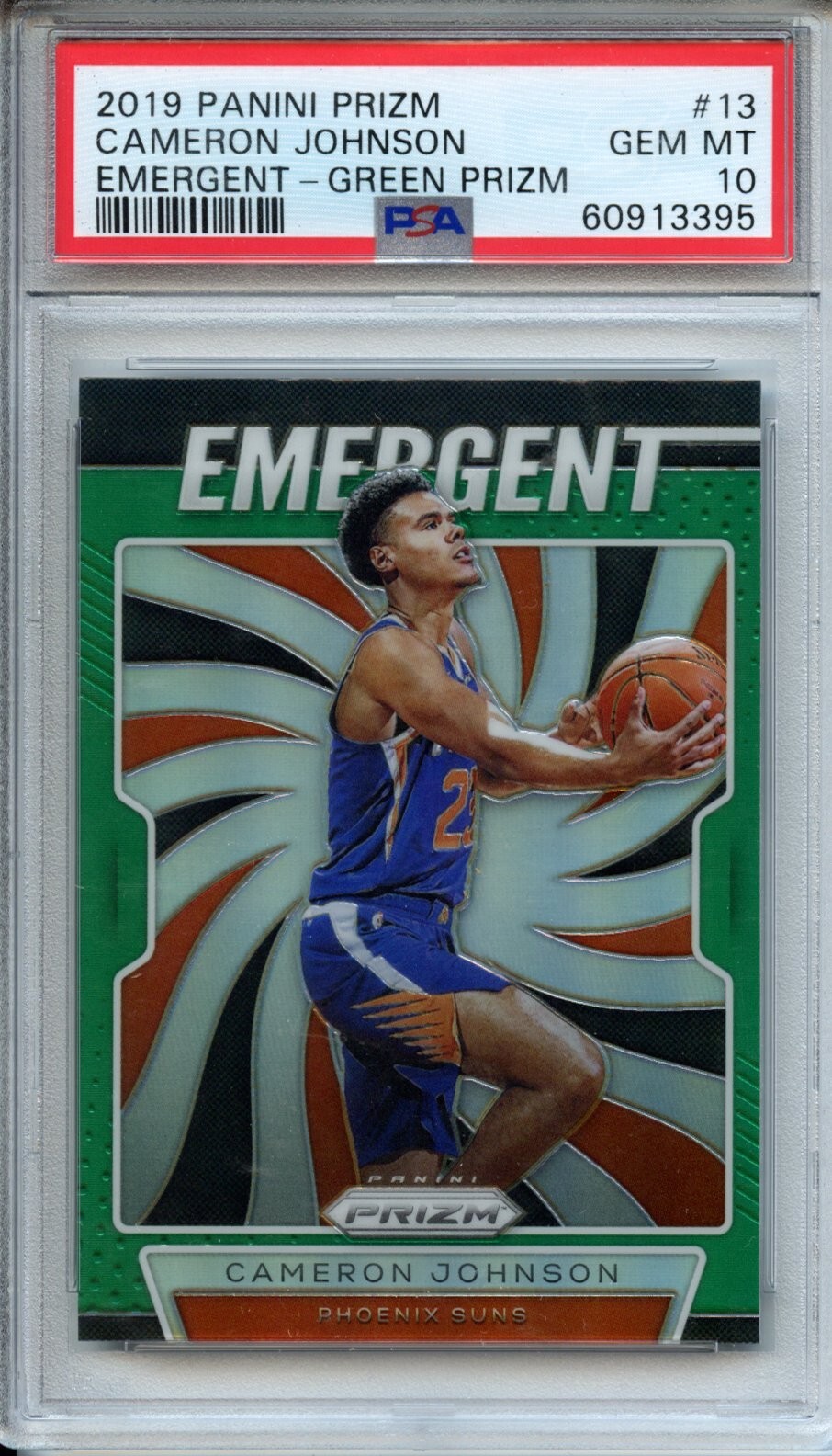2019-20 Panini Prizm - Emergent #13 Cameron Johnson (RC) PSA 10