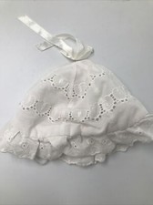 Baby's White Size Large Bonnet