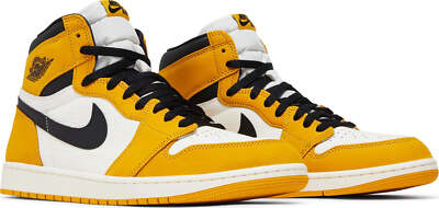 DZ5485-701] Mens Air Jordan RETRO 1 HIGH OG 'YELLOW OCHRE' | eBay