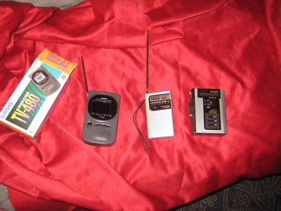 LOT of 3 Vintage Sony Casio AIWA Portable FM/AM Radio TV-480 Casette READ