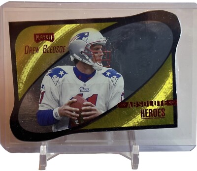 1999 Absolute SSD Heroes New England Patriots Football Card #HE11 Drew Bledsoe