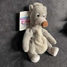 The Disney Store The Jungle Book Baloo 8" Mini Bean Bag Plush