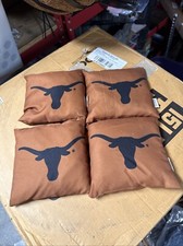 Set of 4 Texas Longhorns Cornhole Bean Bags Burnt Orange
